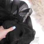 شال نخ ابریشم(وارداتی) 1335 مشکی