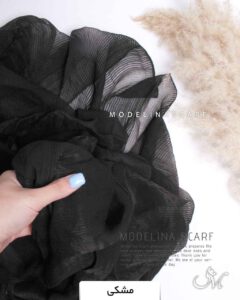 شال نخ ابریشم(وارداتی) 1335 مشکی