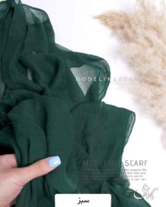 شال نخ ابریشم(وارداتی) 1335 سبز