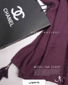 شال نخی پلیسه 10501 بادمنجونی