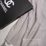 شال نخی پلیسه 10501 طوسی نقره ای