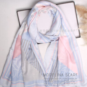 1272m20 شال نخی تک طرح مدلینا