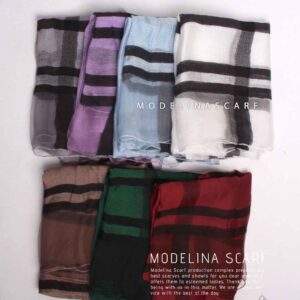 شال نخی طرح باربری (وارداتی)