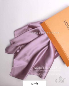 روسری ساتن یاسی