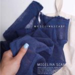 شال کنفی سرمه ای