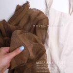 شال کنفی قهوه ای