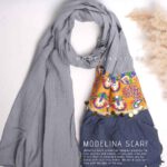 شال نخی هندی(وارداتی)1355 طوسی-سرمه ای