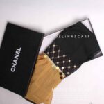 شال نخی هندی(وارداتی) مشکی-خردلی