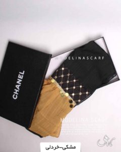 شال نخی هندی(وارداتی) مشکی-خردلی