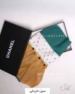 شال نخی هندی(وارداتی) سبز-خردلی