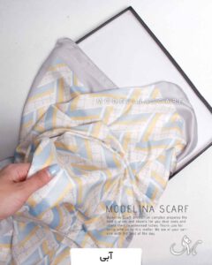 شال نخی تابستانه مدلینا 1362 آبی