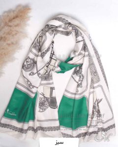 شال نخی مدلینا 1363 سبز