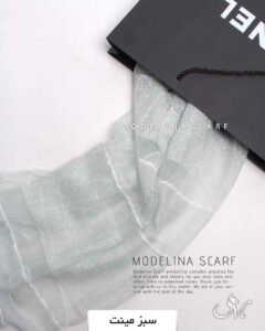 شال حریرابریشم (وارداتی)1373 سبز میت