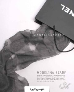 شال حریرابریشم (وارداتی)1373 طوسی تیره