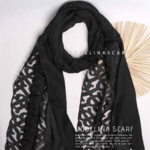 شال مشکی نخ ابریشم (وارداتی) 1374m1