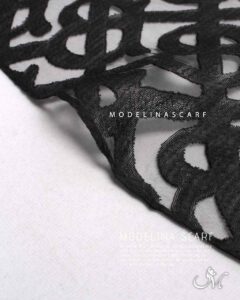 شال مشکی نخ ابریشم (وارداتی) 1374m1 مدلینا