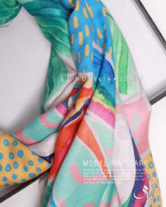 شال نخی تک طرح تابستانه مدلینا