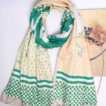 شال نخی تابستانه مدلینا 1353 سبز