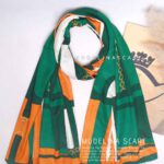 شال ابریشم وارداتی 1389 سبز