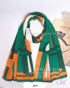 شال ابریشم وارداتی 1389 سبز