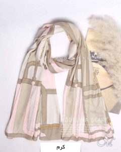 شال ابریشم وارداتی 1389 کرم