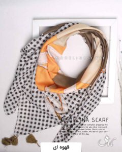 روسری نخی تابستانه مدلینا 1391 قهوه ای