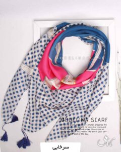 روسری نخی تابستانه مدلینا 1391 سرخابی
