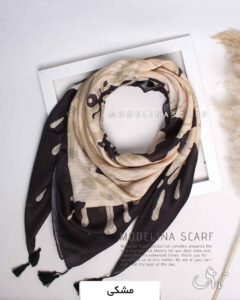 روسری نخی تابستانه مشکی
