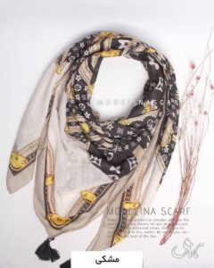 روسری نخی تابستانه مدلینا 1408 مشکی