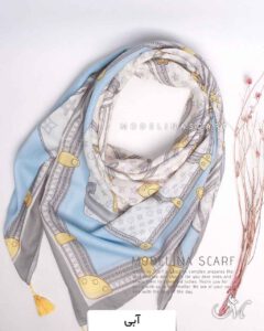 روسری نخی تابستانه مدلینا 1408 آبی