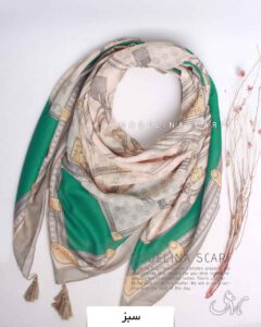 روسری نخی تابستانه مدلینا 1408 سبز
