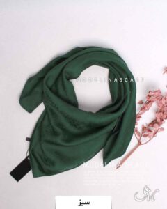 مینی اسکارف ژاکارد1378 سبز