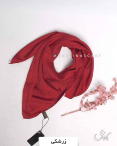 مینی اسکارف ژاکارد1378 زرشکی