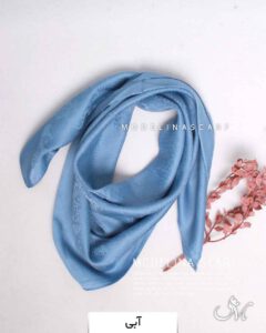 مینی اسکارف ژاکارد1378 آبی