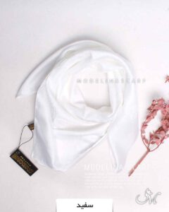 مینی اسکارف ژاکارد1378 سفید