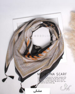 روسری نخی تابستانه مدلینا 1384 مشکی