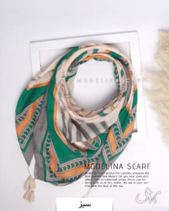 روسری نخی تابستانه مدلینا 1384 سبز