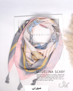 روسری نخی تابستانه مدلینا 1384 صورتی