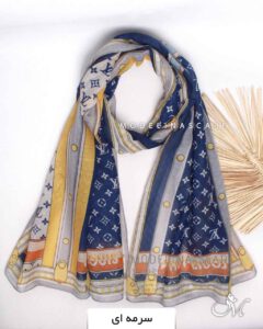 شال نخی تابستانه مدلینا 1399 سرمه ای