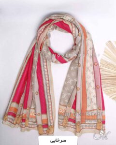 شال نخی تابستانه مدلینا 1399 سرخابی