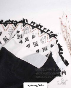 شال اسلپ مزونی 1412 مشکی-سفید