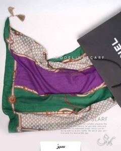 شال نخی منگوله دار مدلینا 1414 سبز