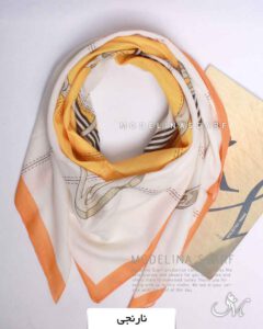 روسری نخی مدلینا 1371 نارنجی
