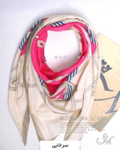 روسری نخی مدلینا 1371 سرخابی