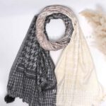 شال موهر اعلا(وارداتی)1426 مشکی-نسکافه ای