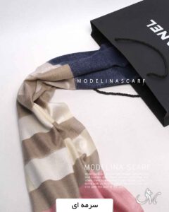 شال موهر اعلا(وارداتی)مدلینا1429 سرمه ای