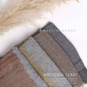 شال نخ کنفی پاییزه مدلینا