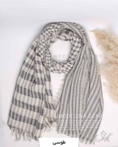 شال نخی پاییزه (وارداتی) طوسی
