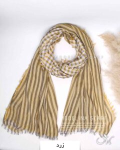 شال نخی پاییزه (وارداتی) 1440 زرد