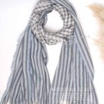 شال نخی پاییزه (وارداتی) 1440 آبی